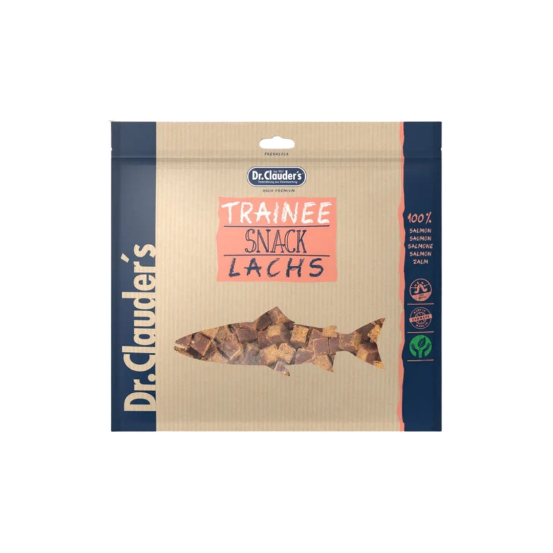 Small pieces of salmon meat