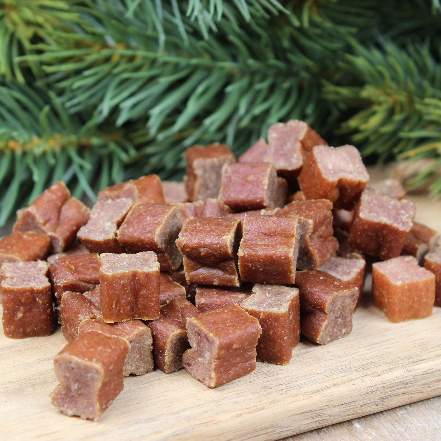 Small pieces of rabbit meat