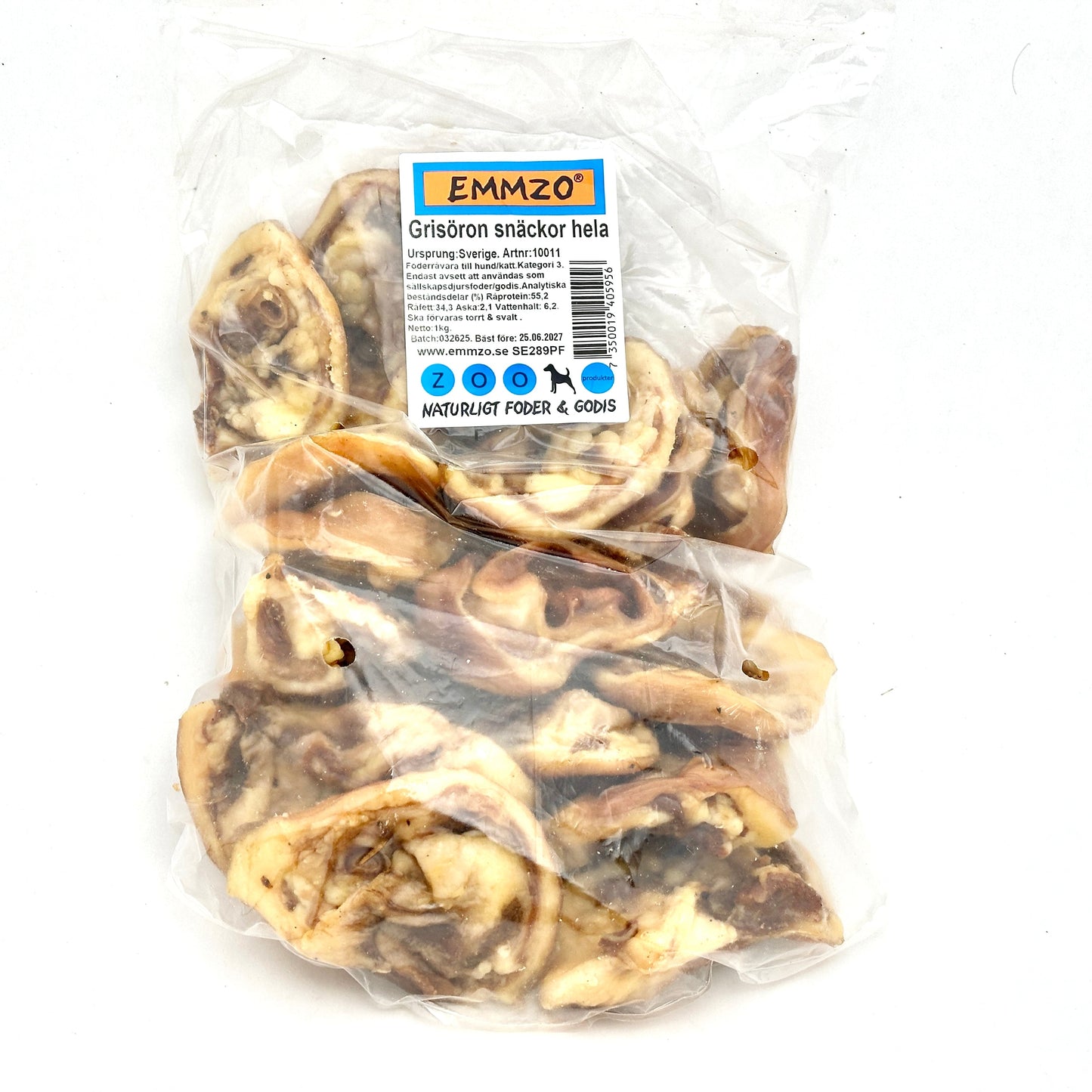 Swedish pig ears whole (1kg)