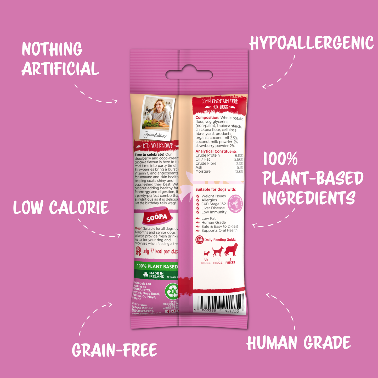 Chew Sticks | Strawberry & Coconut Cream (4-pack)