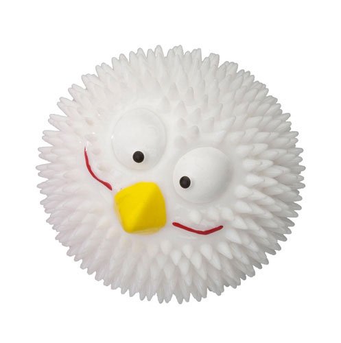 Beeztees Cat Toy Rubber Ball Lucky Bird