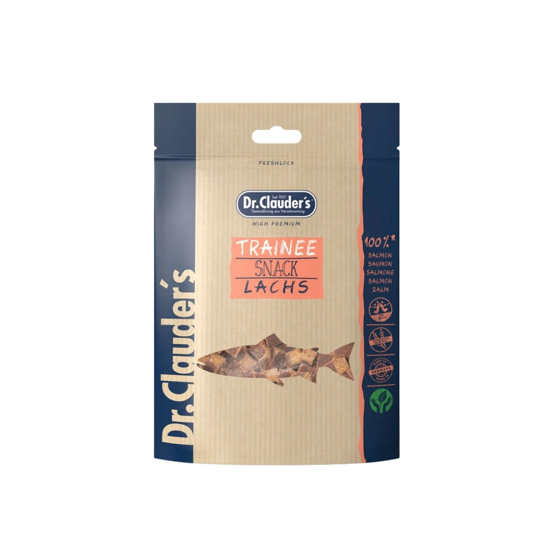 Small pieces of salmon meat