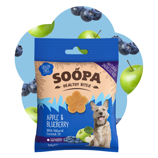 Dog Treats | Apple & Blueberry (50g, 50 pieces)