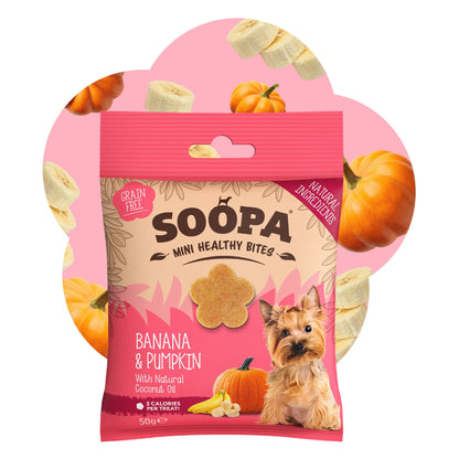 Dog Treats MINI | Banana and Pumpkin (50g, 100 pieces)