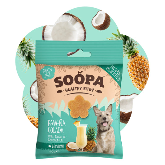 Dog Treats | Paw-Na Colada, Coconut and Pineapple (50g, 50 pieces)