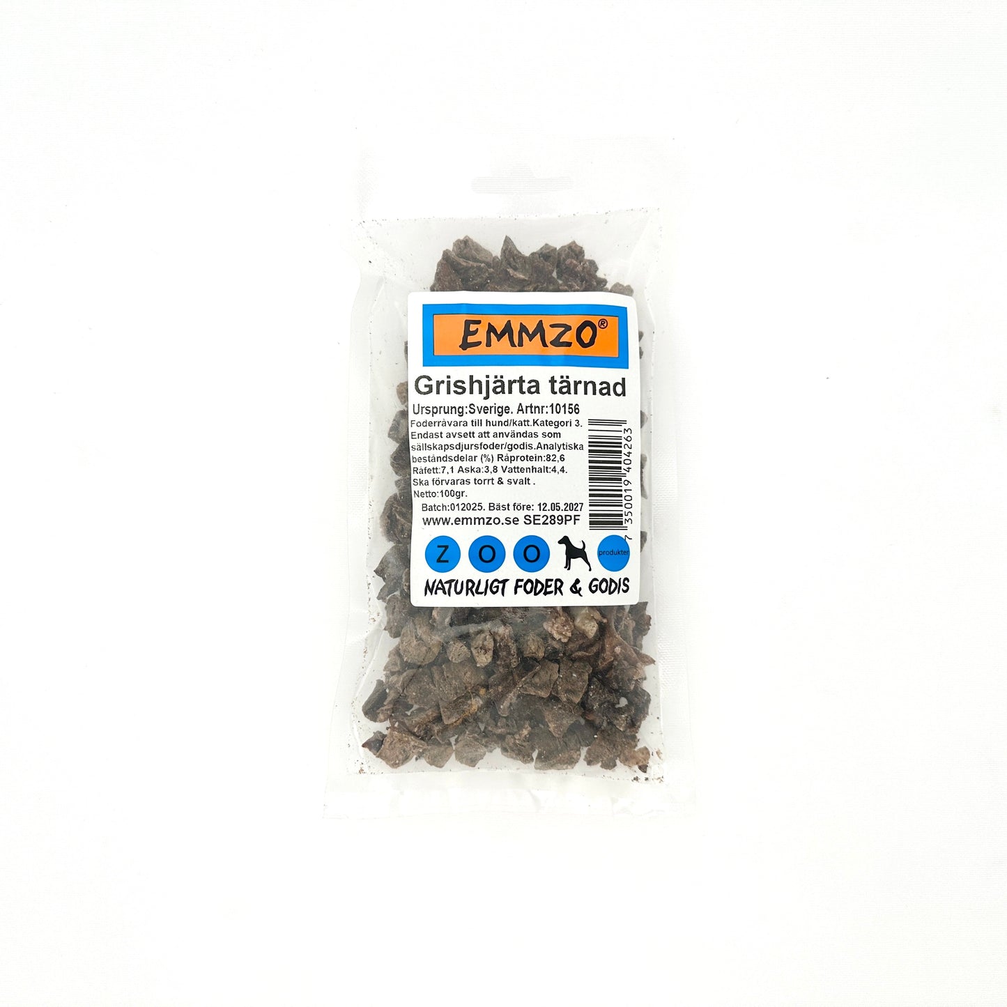 Diced Swedish pork heart