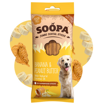 Soopa - Chews JUMBO | Banana & Peanut Butter (2-pack)