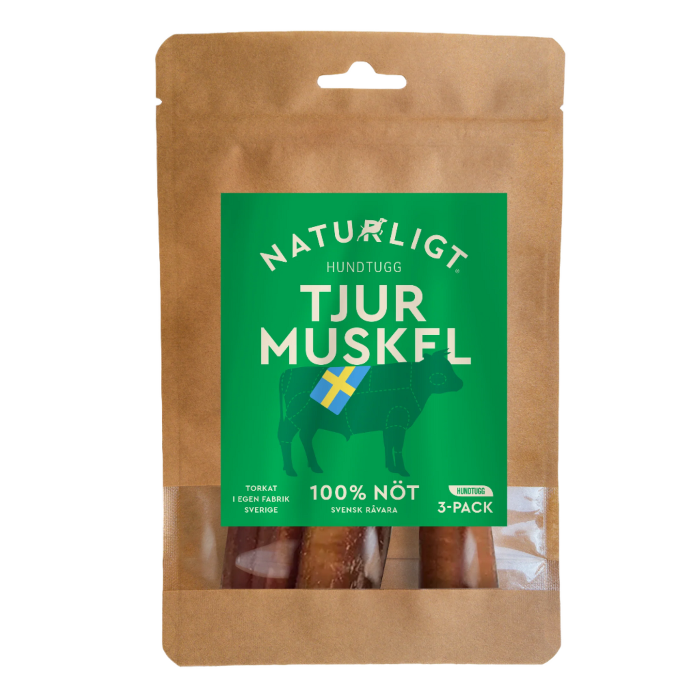 Swedish bull muscle 12-15cm (3-pack)