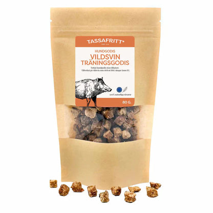 Wild boar treats in small pieces (80g)