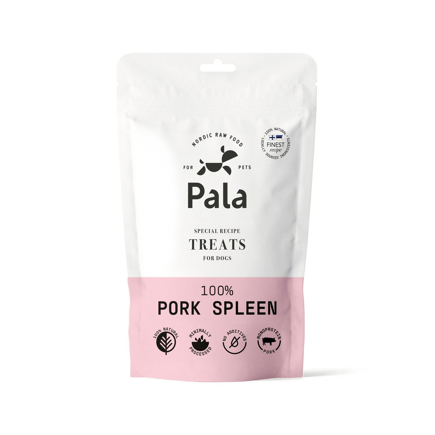 Dog treats made from 100% pork spleen (100g)