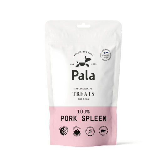 Dog treats made from 100% pork spleen (100g)