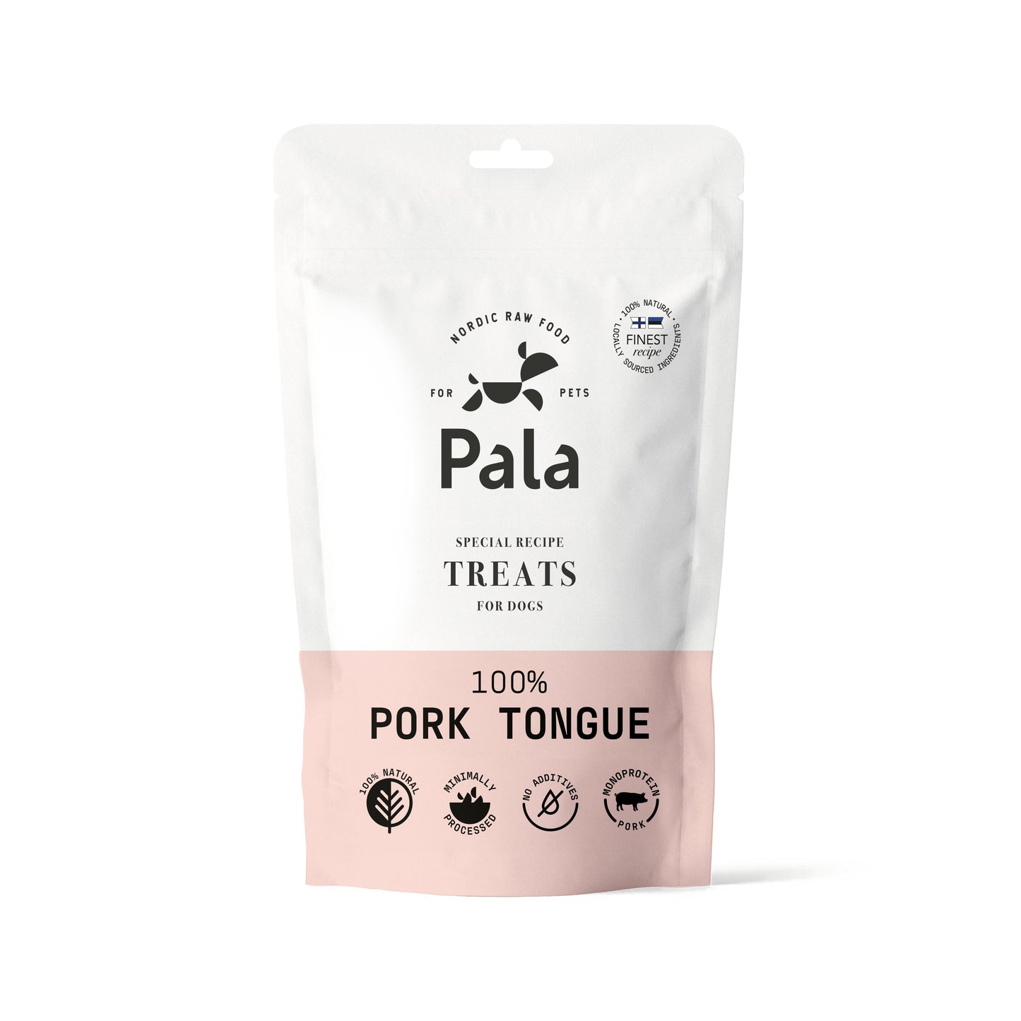 100% Pig Tongue Dog Treats (100g)