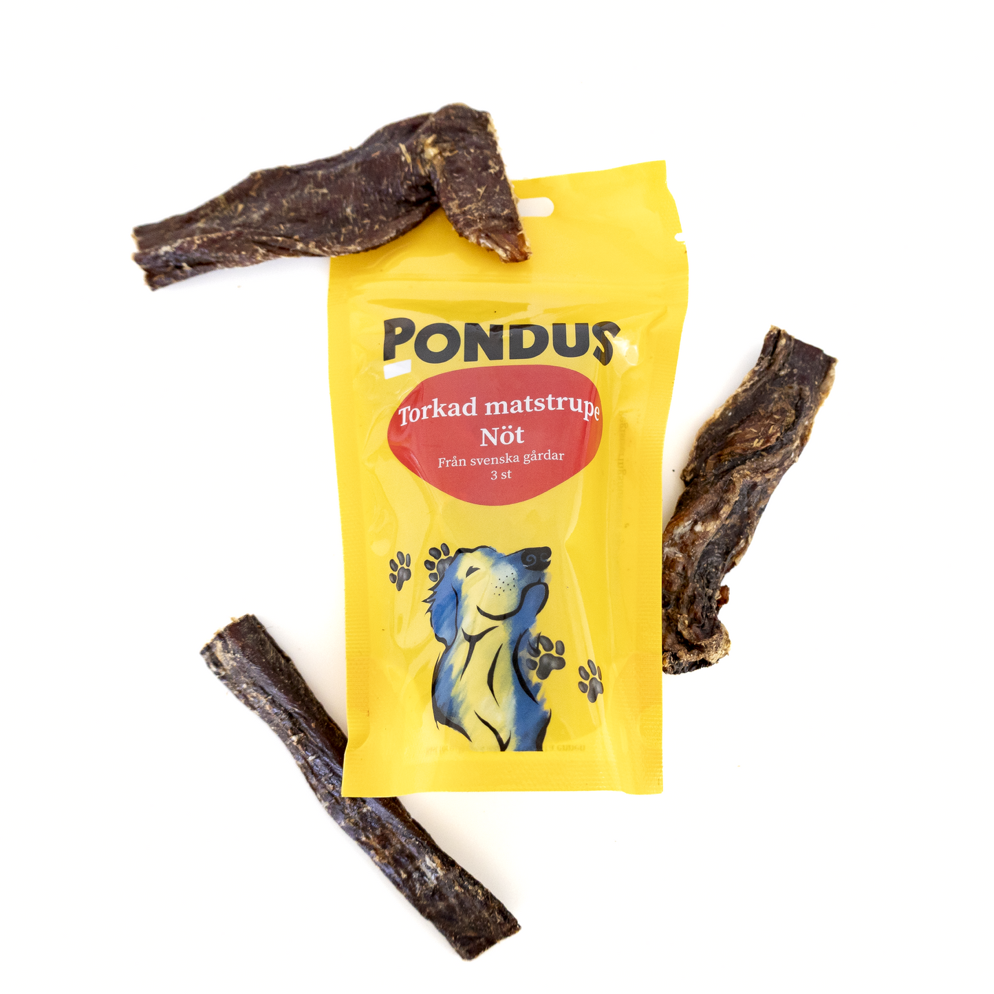 Dried beef esophagus (3-pack)