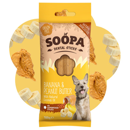 Chew Sticks | Banana & Peanut Butter (4-pack)