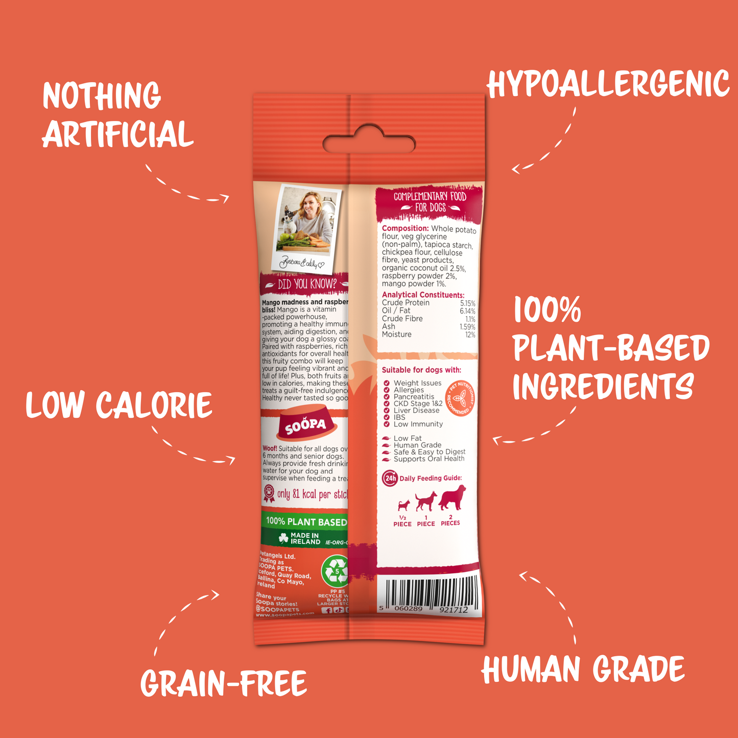 Chew Sticks | Mango & Raspberry (4-pack)