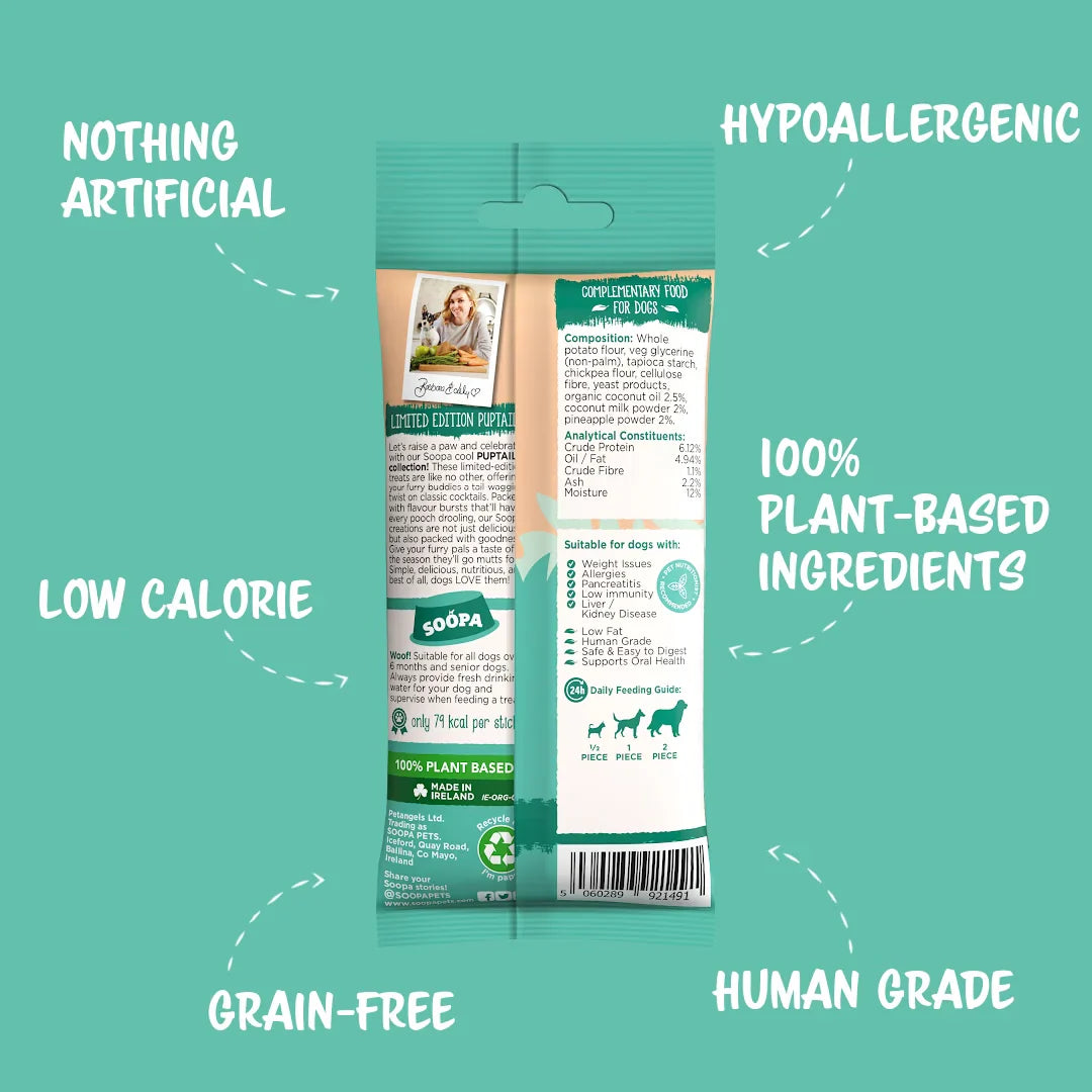 Chew sticks | Paw-Na Colada - Coconut & Pineapple (4-pack)