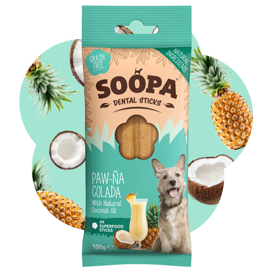 Chew sticks | Paw-Na Colada - Coconut & Pineapple (4-pack)