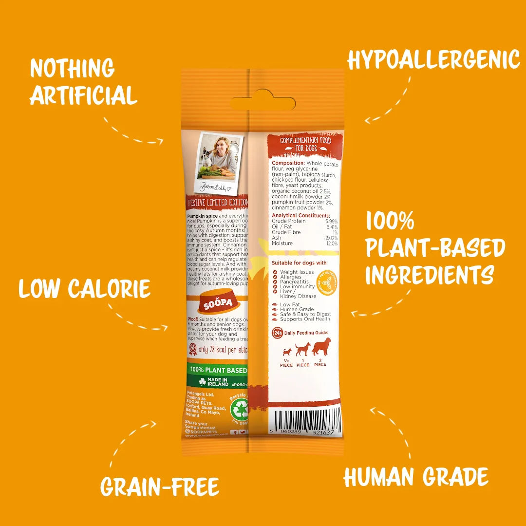 Chew Sticks | Pumpkin Spiced Latte - Pumpkin & Cinnamon (4-pack)
