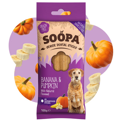 Chew Sticks SENIOR | Banana and Pumpkin (4-pack)