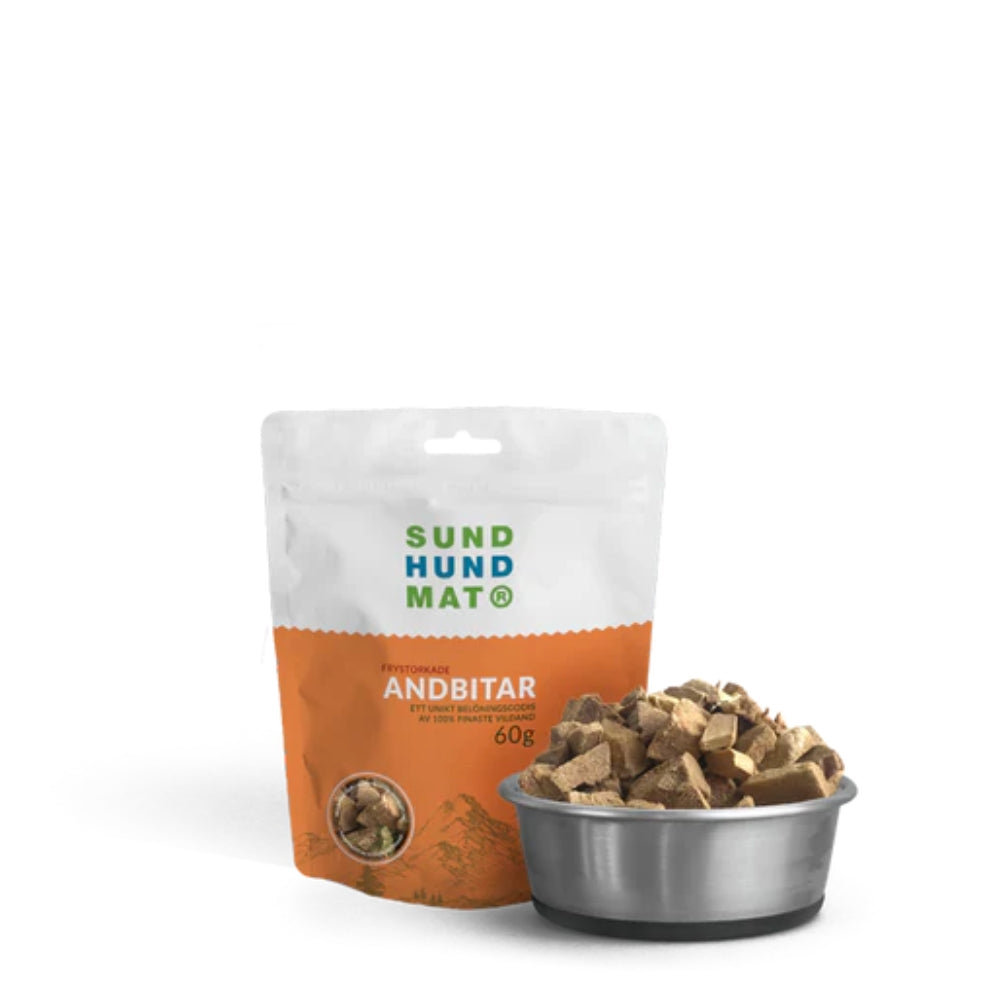 Freeze-dried duck pieces (60g)
