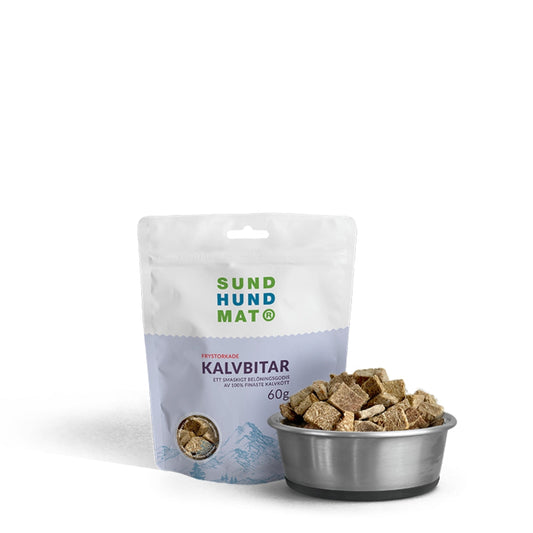 Freeze-dried veal pieces (60g)