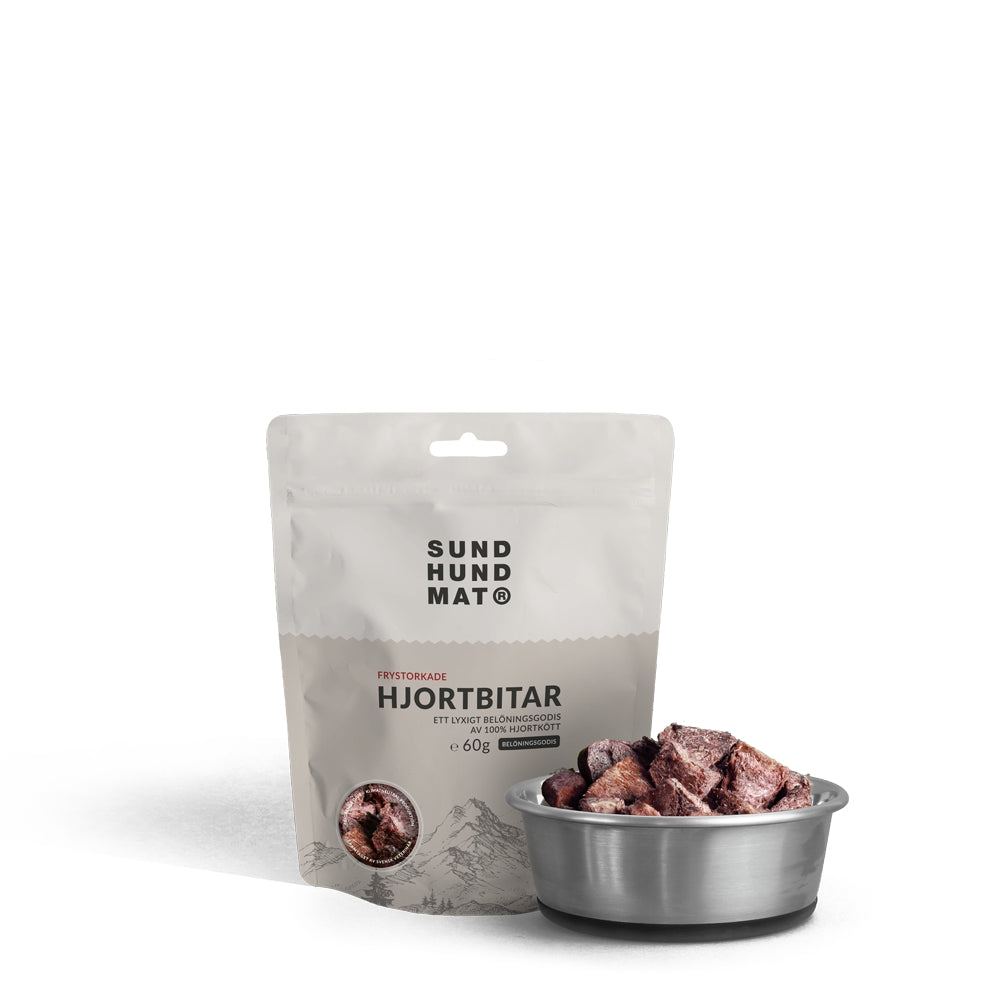 Freeze-dried deer pieces (60g)