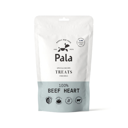 Dog treats made from 100% beef heart (100g)