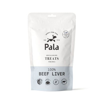 Dog treats made from 100% beef liver (100g)