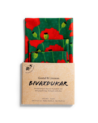 Beeswax Wraps - Poppy