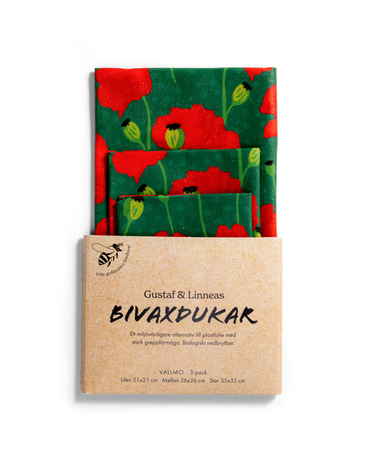 Beeswax Wraps - Poppy