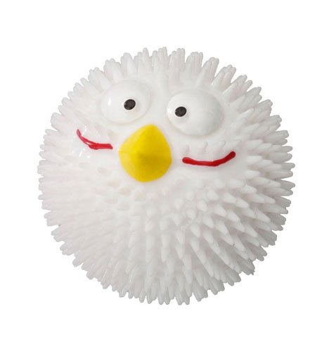 Beeztees Cat Toy Rubber Ball Lucky Bird