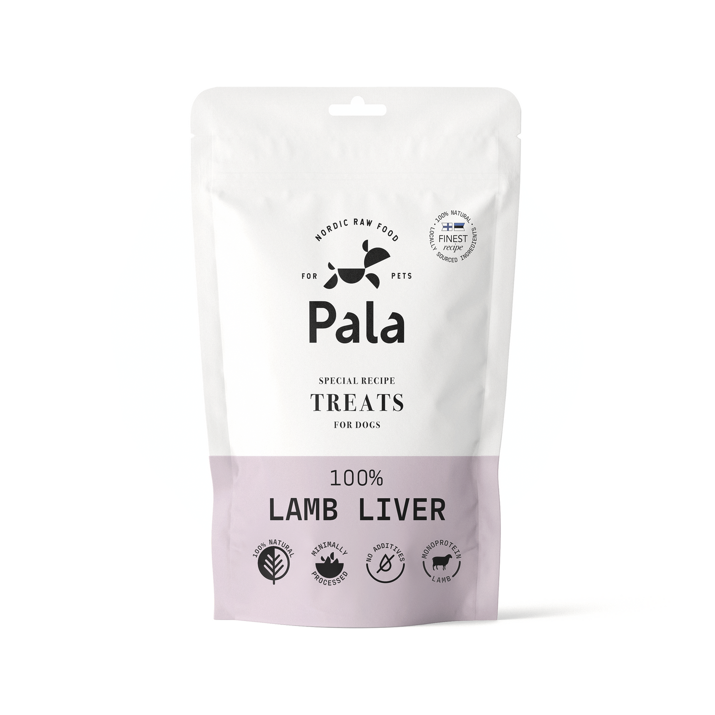 Dog treats 100% lamb liver (100g)